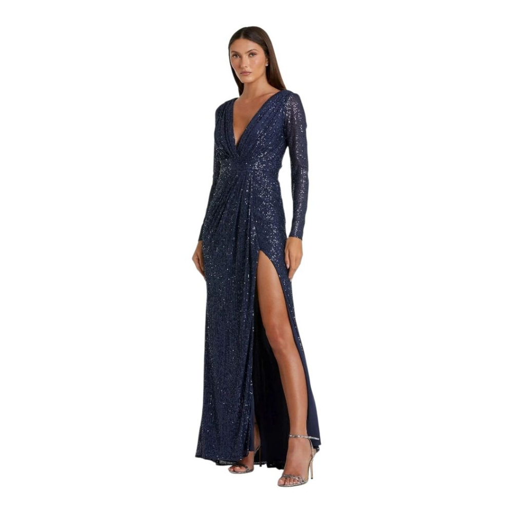 Mac Duggal Gown Dress Size 18 Blue
